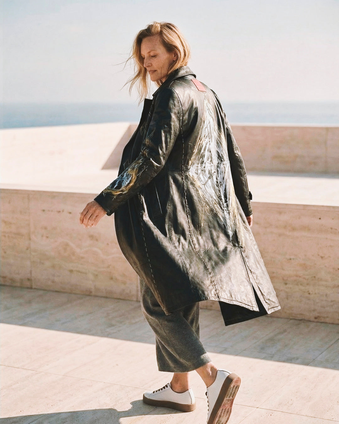 Gabardina de Piel