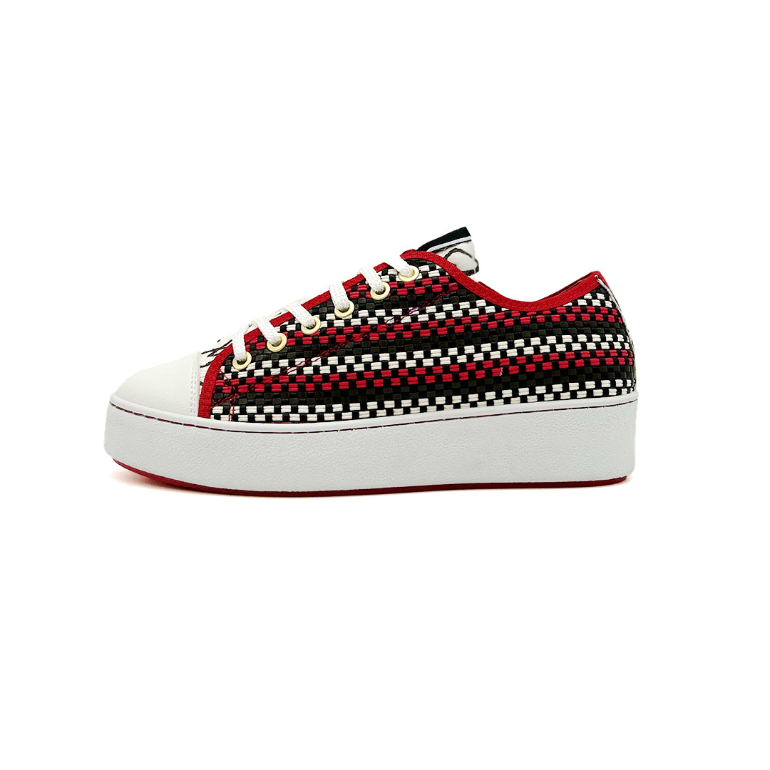 SNEAKY TRECCIA ROJO Leite
