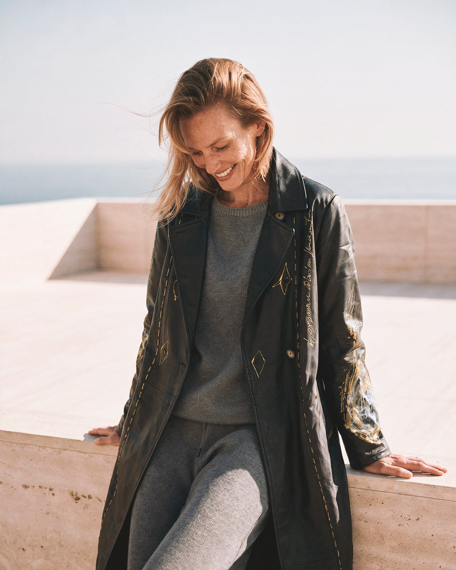 Gabardina de Piel