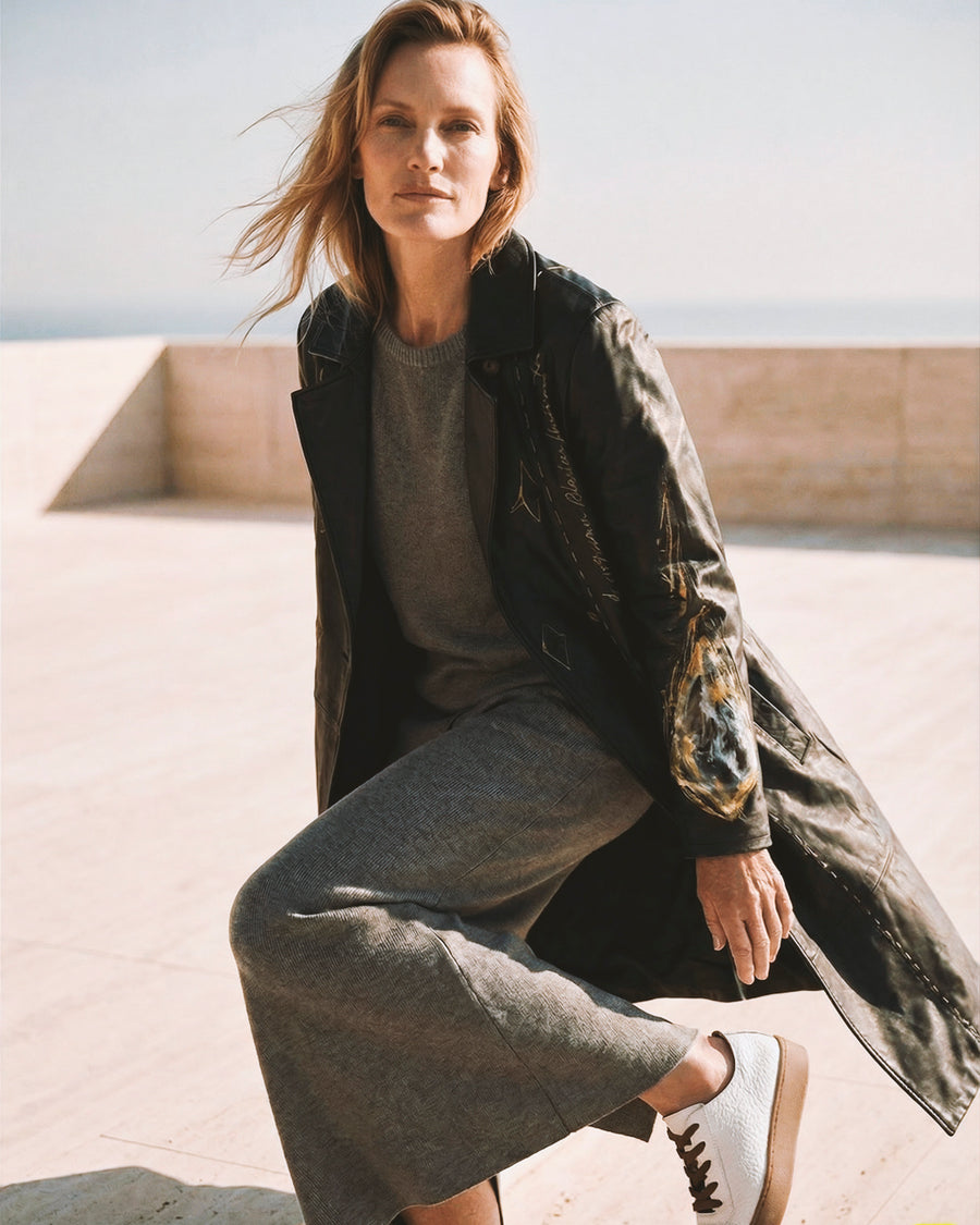 Gabardina de Piel