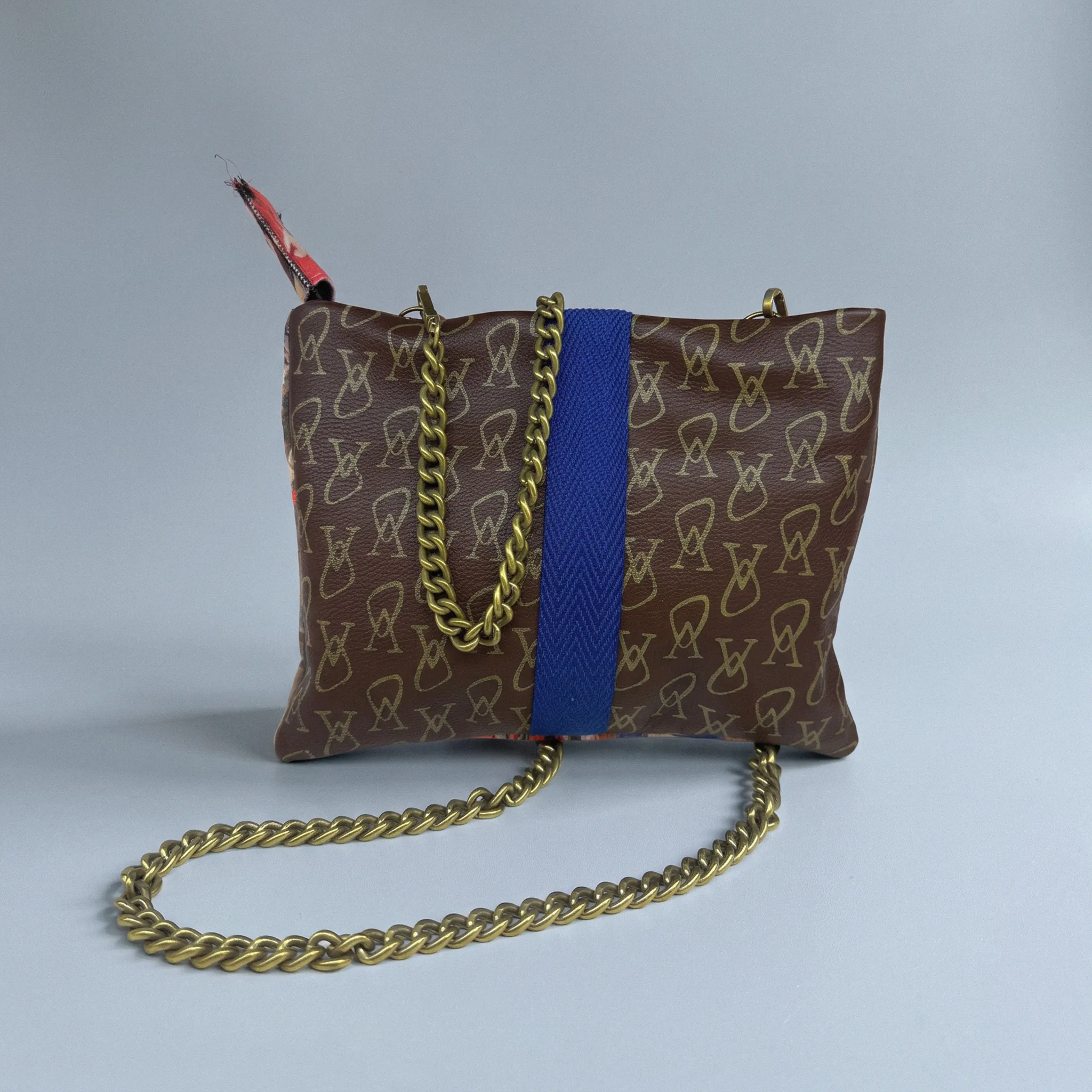 MINI BAG AZZURRO Piel