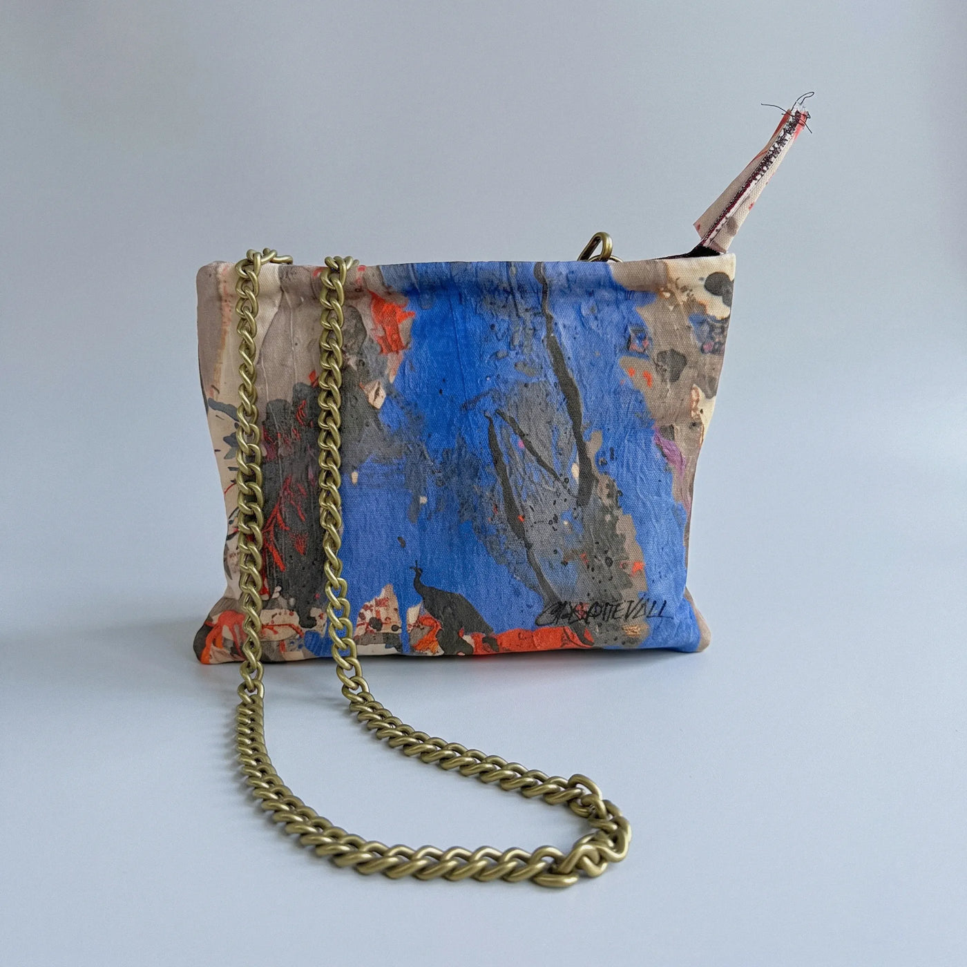 MINI BAG AZZURRO Piel