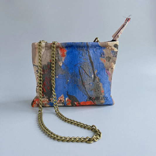 MINI BAG AZZURRO Piel