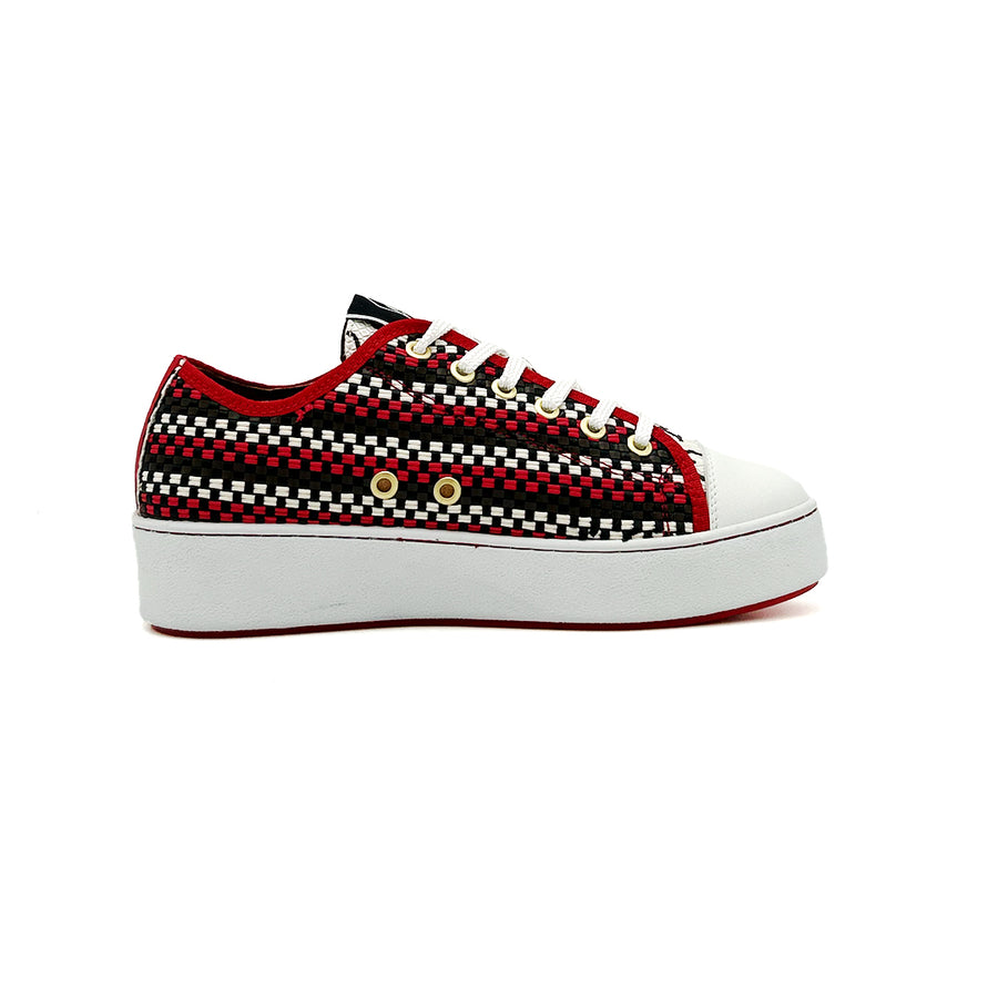 SNEAKY TRECCIA ROJO Leite